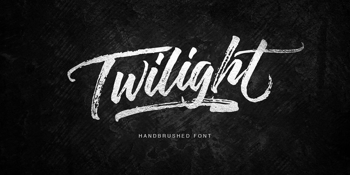 Пример шрифта Twilight Script